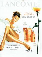 Werbung Advertising 109 1999 Kosmetik Sonnencreme Lancome Flash Bronze
