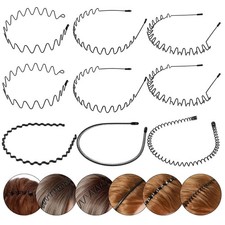 9 Stück Haarreifen Männer