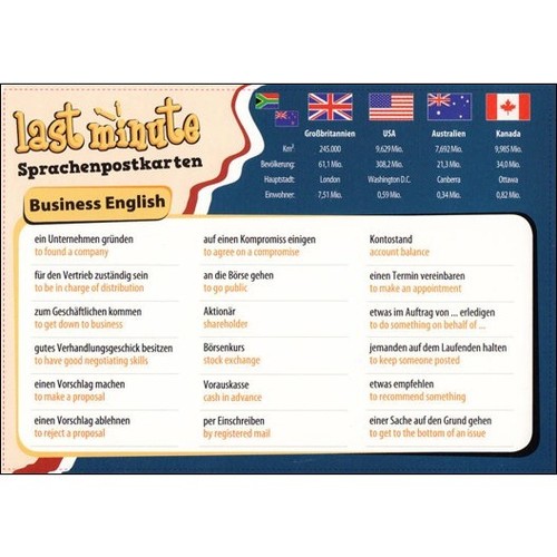 Postkarte business englisch - postkarte,