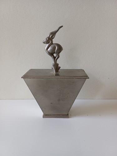 Deckeldose art deko zinn - deko, oscar