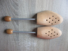 1 Paar Holz Spiralfeder Schuhspanner Gr. 4