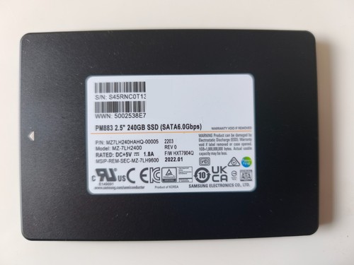 Samsung pm883 240gb - 240gb, 2.5"