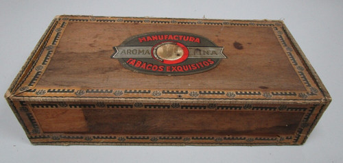 Alte zigarrenkiste aus holz - alte,