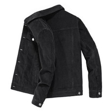 Herren Cord Jacke Retro Lang
