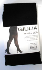 Giulia Molly 200 Cotton Strumpfhose Komfortgröße Größe 4XL 52-54 Farbe Schwarz