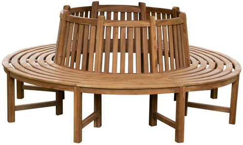 Baumbank nila 206cm rund - baumbank, mit