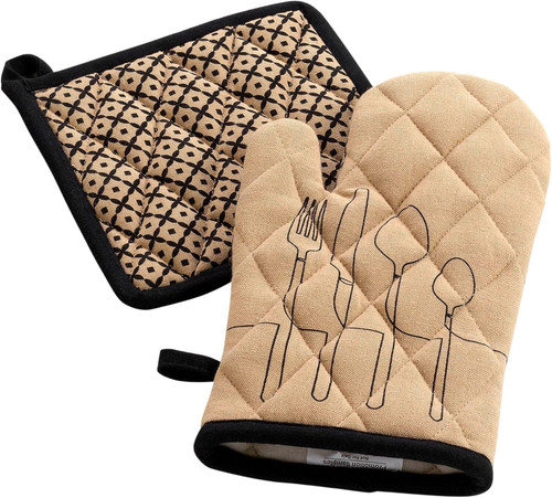 Ofenhandschuh und topflappen - ofenhandschuh,