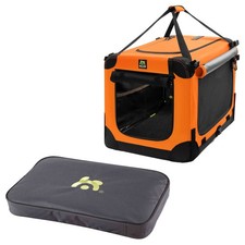 Maelson Soft Kennel Neon Orange + Lounge Mat - Hunde Transportbox mit Matratze