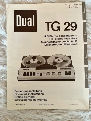 Dual tonbandgerät - 29,