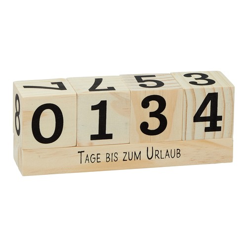 Holz countdown würfel - holz,