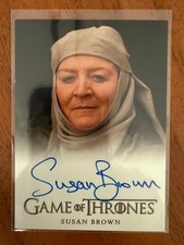 Susan Brown · Game of Thrones · Septa Mordane · Sammelkarte · Autogramm