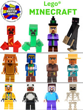 Lego® Minecraft Figuren zur Auswahl Steve Villager Enderman Creeper Zombie Figur