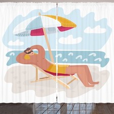 Sommer Rustikale Gardine Man