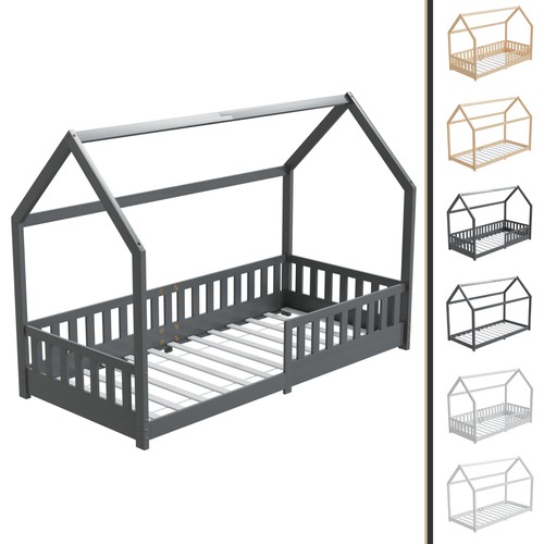Hago24 kinderbett 200x90 haus - kinderbett,