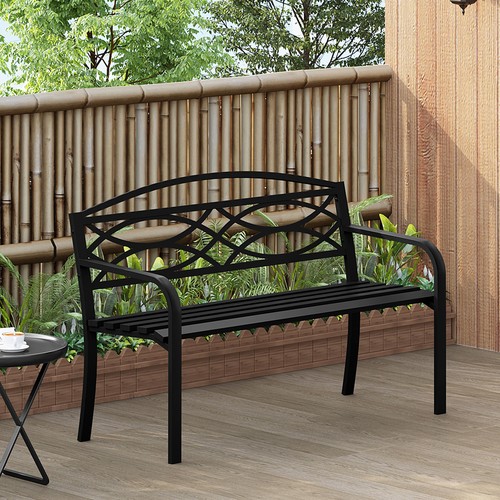 Woltu gartenbank metall - gartenbank,