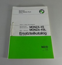 Teilekatalog / Ersatzteilliste Puch Mokick 4-Gang Monza 4S / 4SL Stand 03/1981