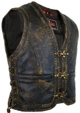 Herren lederweste vintage - lederweste,