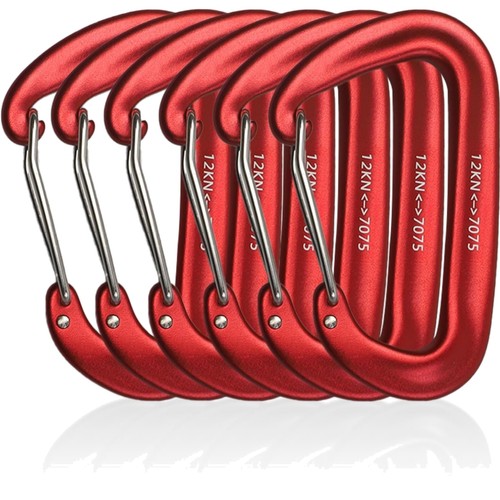 Aluminium karabinerhaken 12kn - aluminium,