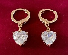 Luxus Herz Ohrringe Hänger