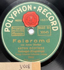 78rpm Rar ERZGEBIRGE ANTON