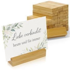20x Kartenhalter Holz