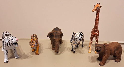 Schleich 6er set tierfiguren - set, |