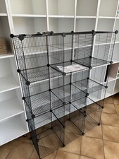 DIY Metallregal Neu Schwarz 1.20x1.20 Aufbau Variabel