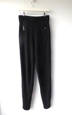 Marithe Francois Girbaud high waist Hose Pants Chino ita 44 dt 38 warm schwarz