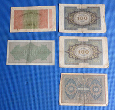 KONVOLUT DEUTSCHE REICHSBANKNOTE REICHSMARK 1919-1924 ALTE GELDSCHEINE INFLATION