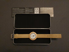 Rolf Cremer Armbanduhr - "Wood 507103", cremefarben, vegan, neuwertig