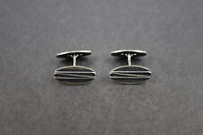 Paar antike Manschettenknöpfe Silber Dianakopfpunze 3 aus Österreich Art Deco