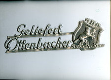 alter Schriftzug Blech