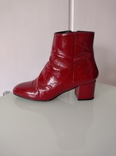 Stiefeletten Rot 38 Lackleder