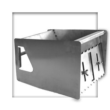 Mörtelschlitten aus Edelstahl