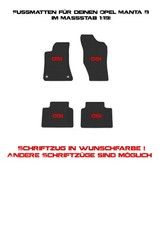 Fußmatten für Opel Manta B GSI Modellauto Tuning 1:18
