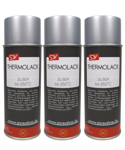 Thermolack spray silber - 3x,