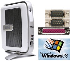 KLEINER COMPUTER WYSE V90 WINDOWS 98 RS-232 SERIEL LPT PCMCIA OLD SCHOOL GAMES