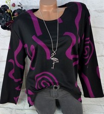 New Jersey Shirt Tunika Bluse