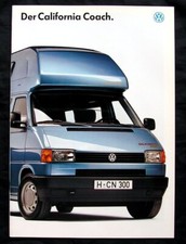 VW Bus T4 California Coach Prospekt 8.1994 ...mit Farben und Polster im Prospekt