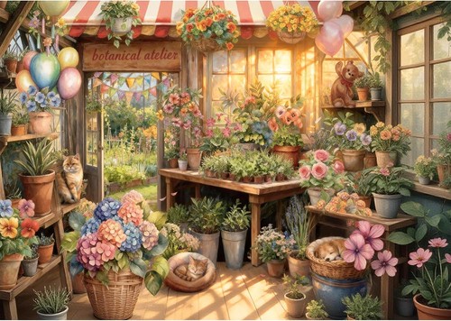 Puzzle 1000 teile - 1000, blumenhaus
