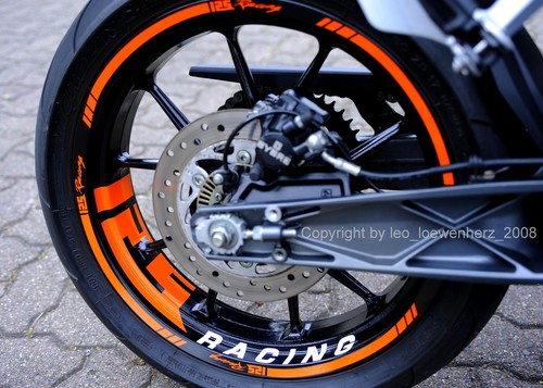 Felgenaufkleber dekor ktm duke - dekor,