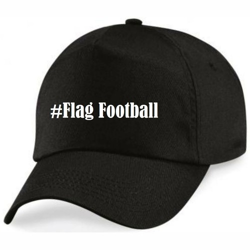 Basecap flag football hashtag - football,