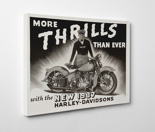 Harley davidson 1937 poster - 1937,