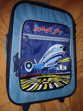 Trolly Rollkoffer Kinder Jumbo Jet blau - gebraucht