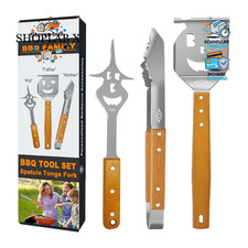 Grillbesteck set tlg - grillbesteck-set, 3-tlg