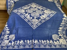 Große Blaudruck-Tischdecke, Einbecker