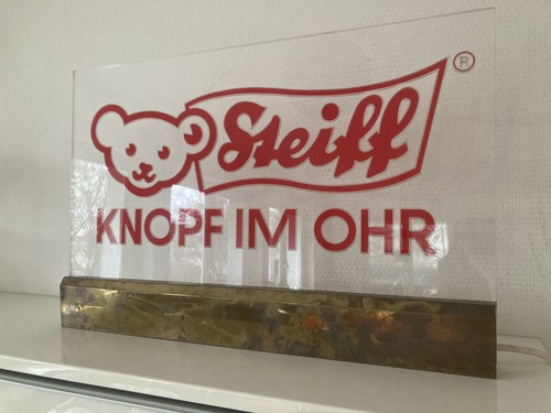 Steiff leuchtreklame knopf - steiff, „knopf