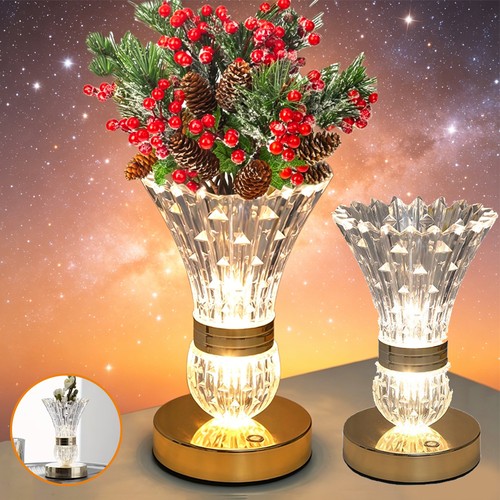 Kristallvase tischlampe - kristallvase,