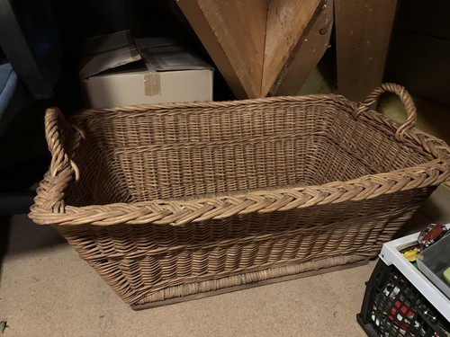 Ddr wäschekorb riesig rattan - wäschekorb,