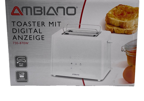 Ambiano toaster weiß digital - ambiano,